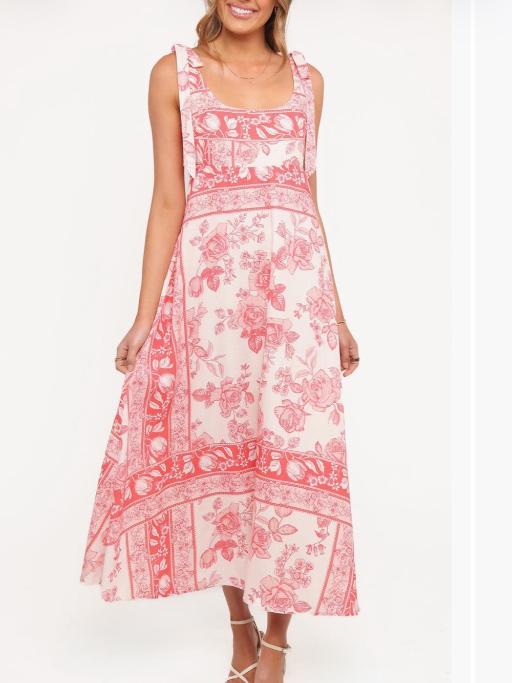 Petal & Pup Valara Tie Shoulder Maxi SunDress